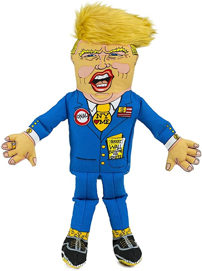 FUZZU Donald Trump Political Parody Novelty Durable Dog Chew Toy 2