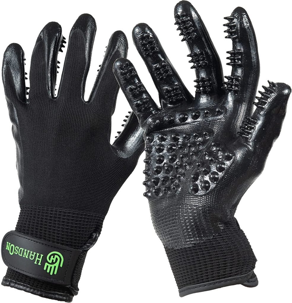 HandsOn Grooming Glove for pitbulls