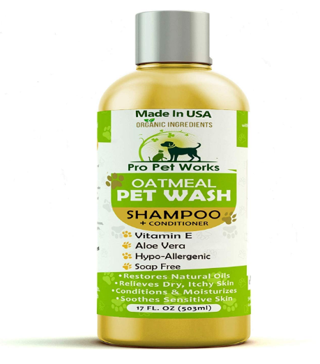 Pro Pet Works Hypoallergenic Oatmeal Pet Wash Shampoo