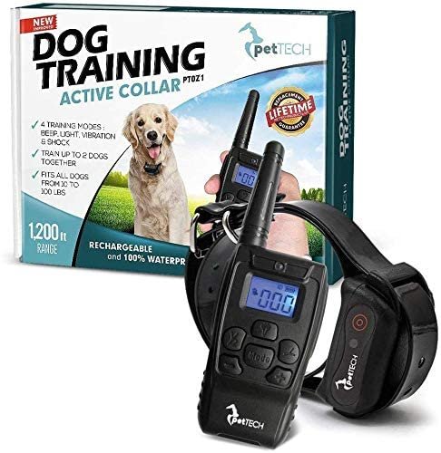 PetTech PT0Z1 Premium Dog Training Shock Collar 1200ft Range PetTech PT0Z1 Premium Dog Training Shock Collar 1200ft Range