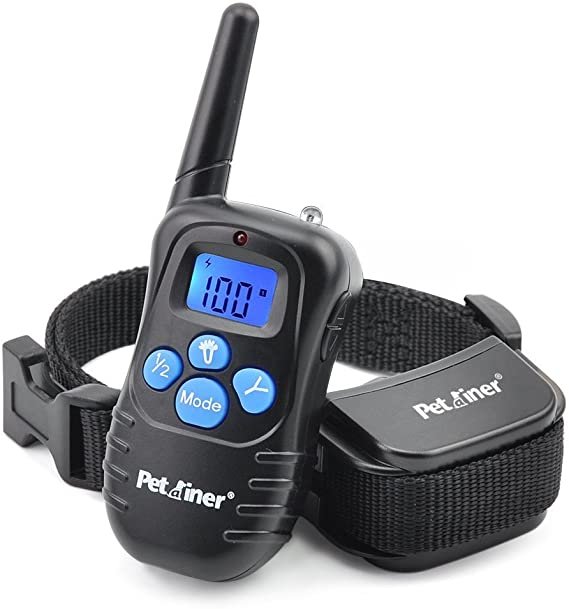 Petrainer Dog Training Collar Rechargeable and Rainproof 330 yd Remote Dog Training Collar