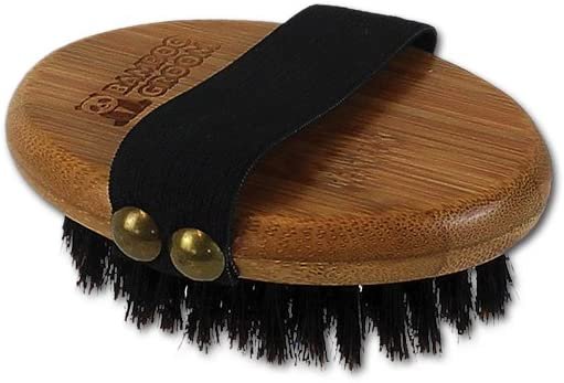Bamboo Groom Palm Held Brush for Pets