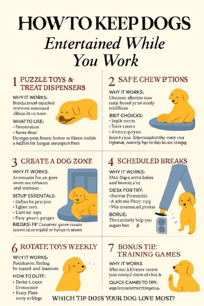 3 Tips for Keeping Dogs Entertained While You Work