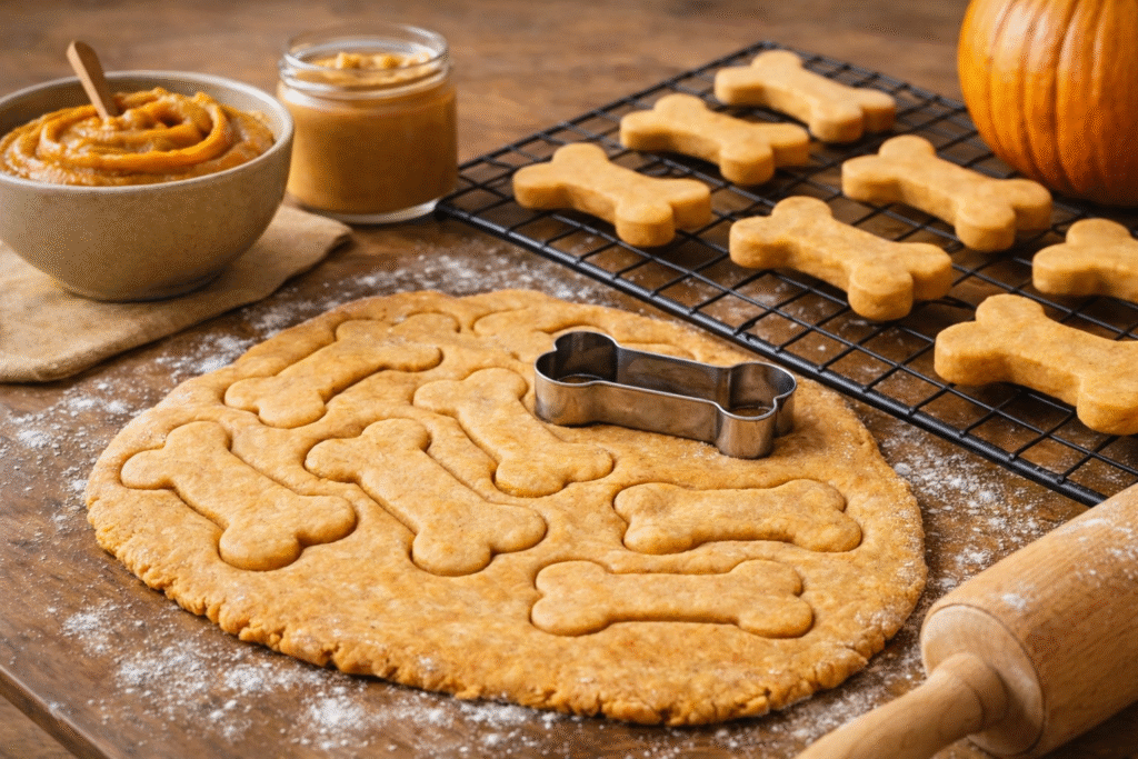 2 Ingredient Dog Treats Homemade Pumpkin Peanut Butter Recipe 2