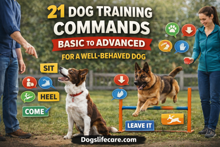 21 Dog Training Commands – Basic to Advanced for a Well-Behaved Dog