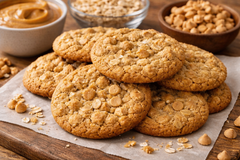 Peanut Butter Oatmeal Cookies