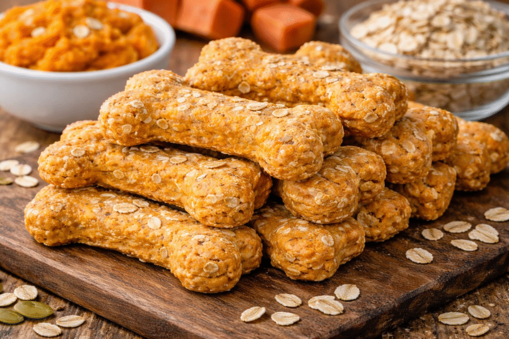 Sweet Potato and Oatmeal Biscuits for dog